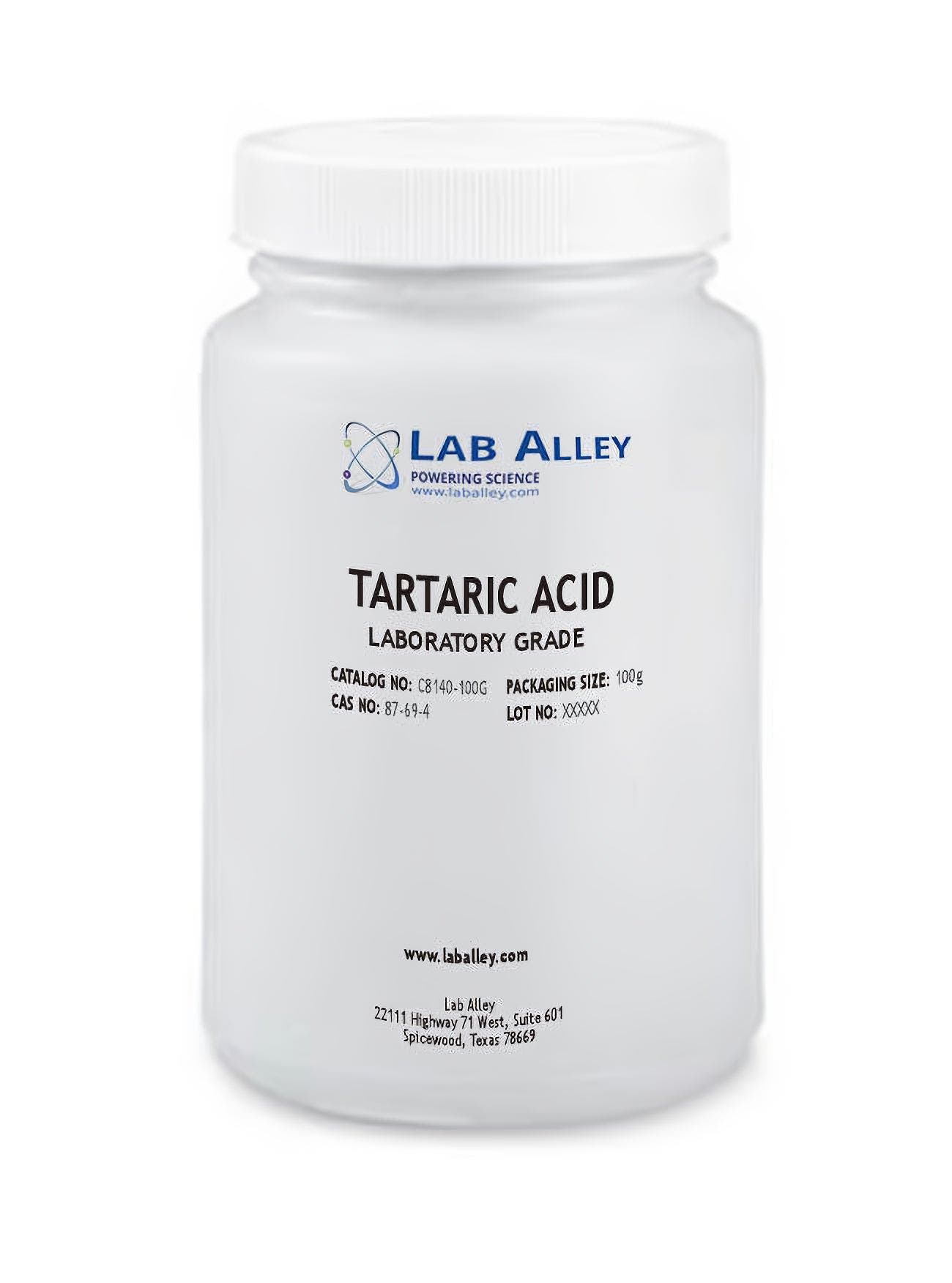 Tartaric Acid, Granular Lab Grade