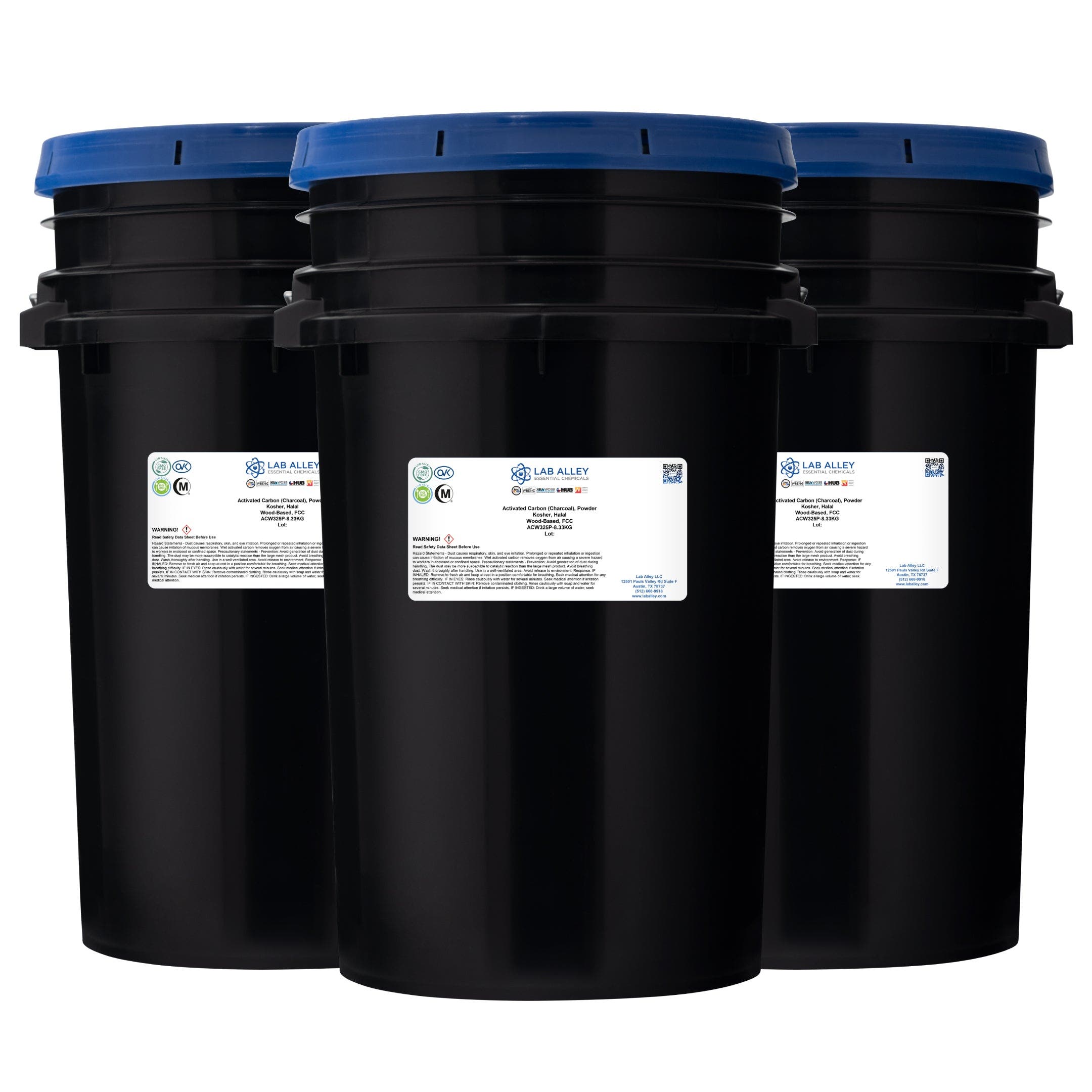 Activated Carbon (Charcoal) Powder, Food Grade, Kosher, Halal, Wood Based