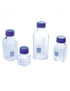 Square Disposable Polycarbonate Media and Storage Bottles