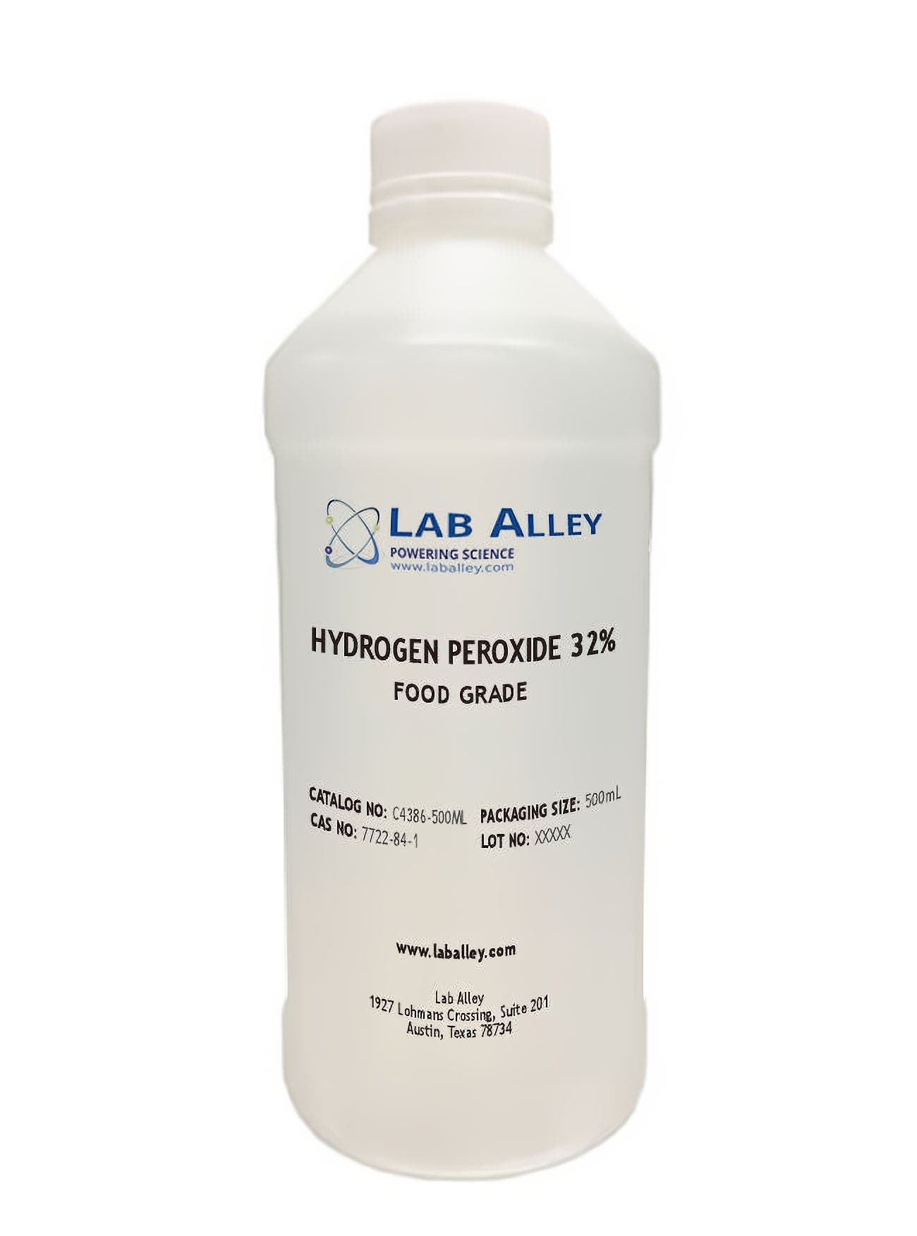 Hydrogen Peroxide 32% Solution, Food Grade, Kosher, Halal