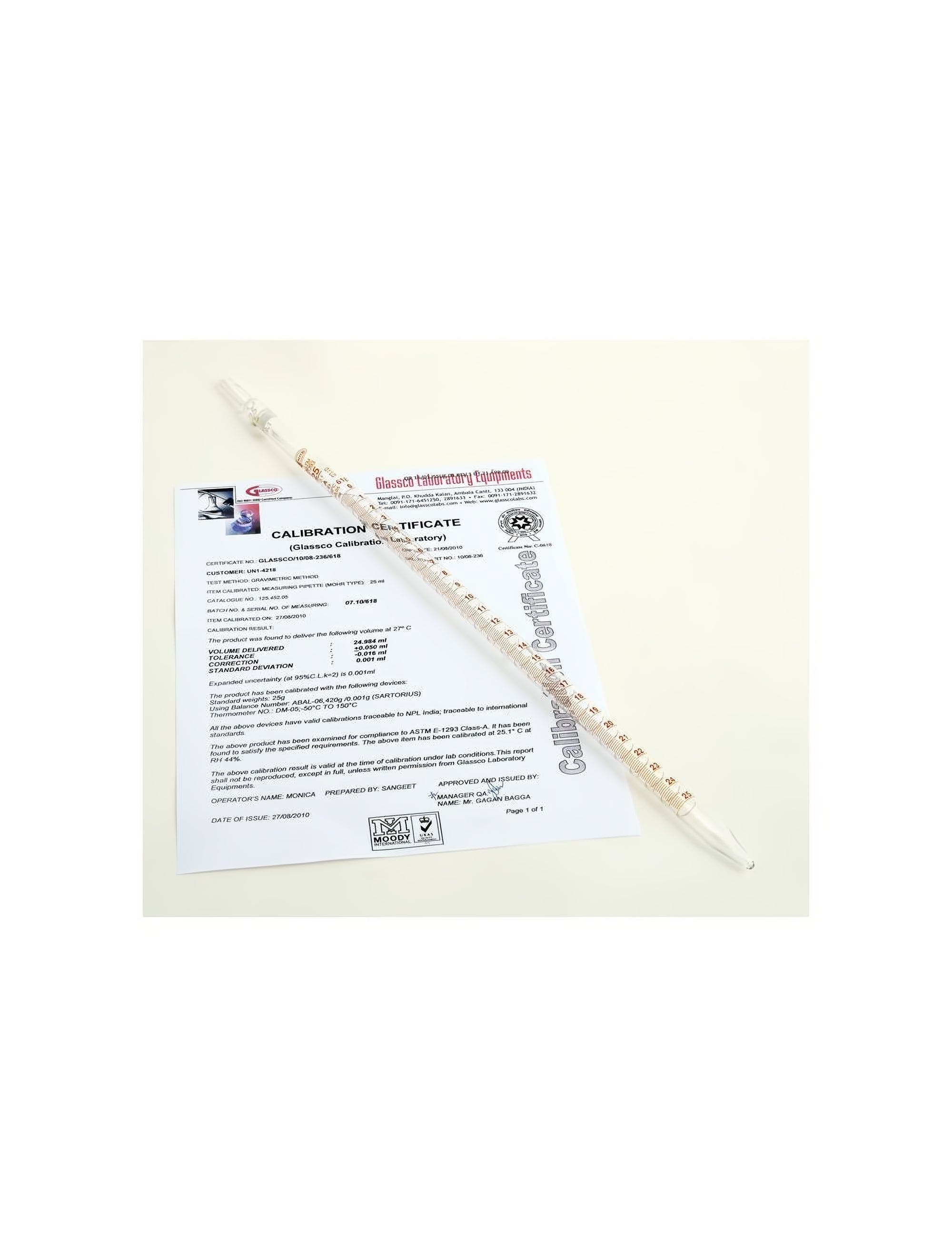 Serological Pipettes, Class A, Individually Certified (Pack of 5)
