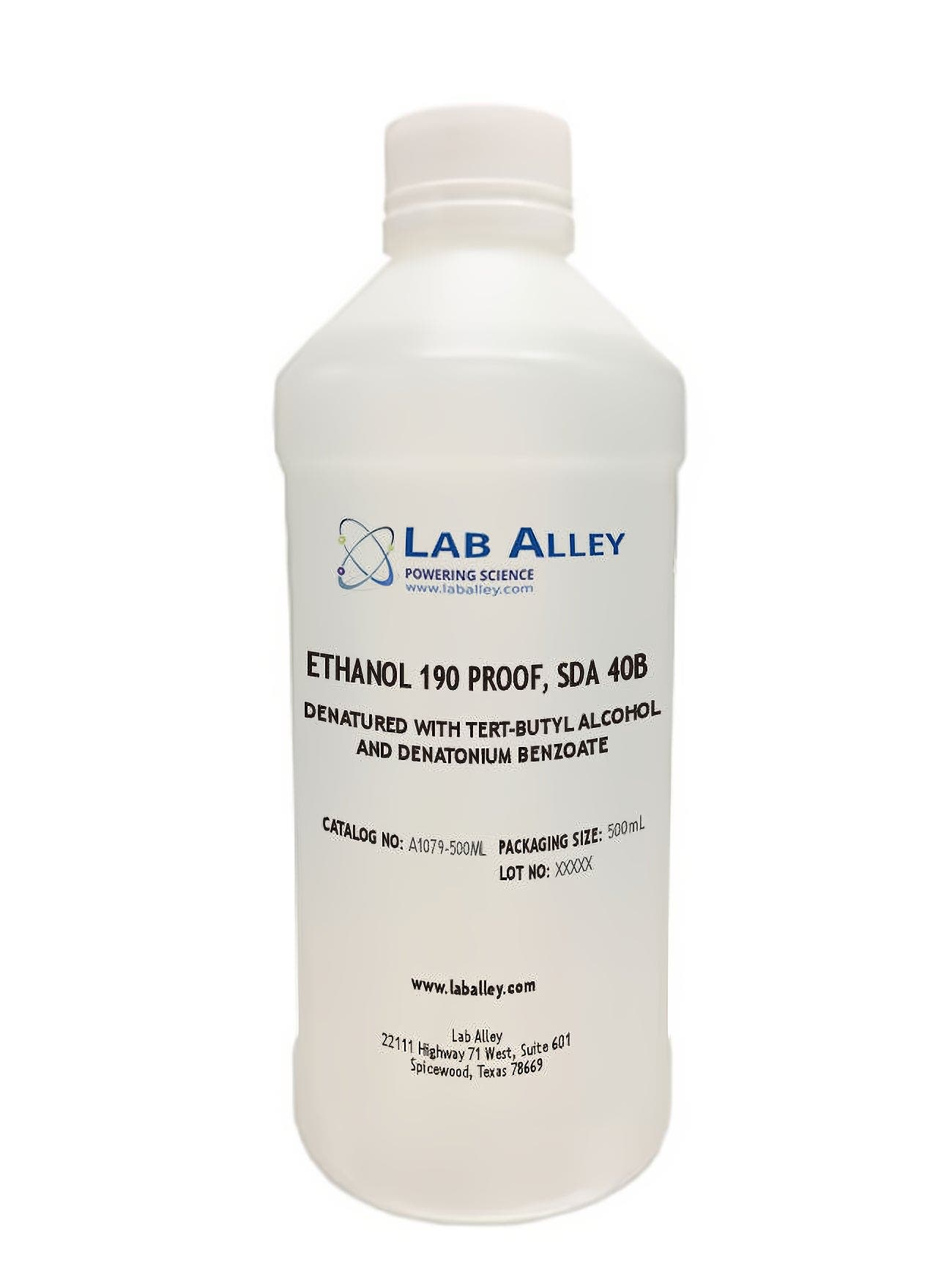 SDA 40B Ethanol 190 Proof (95%), Kosher, Halal