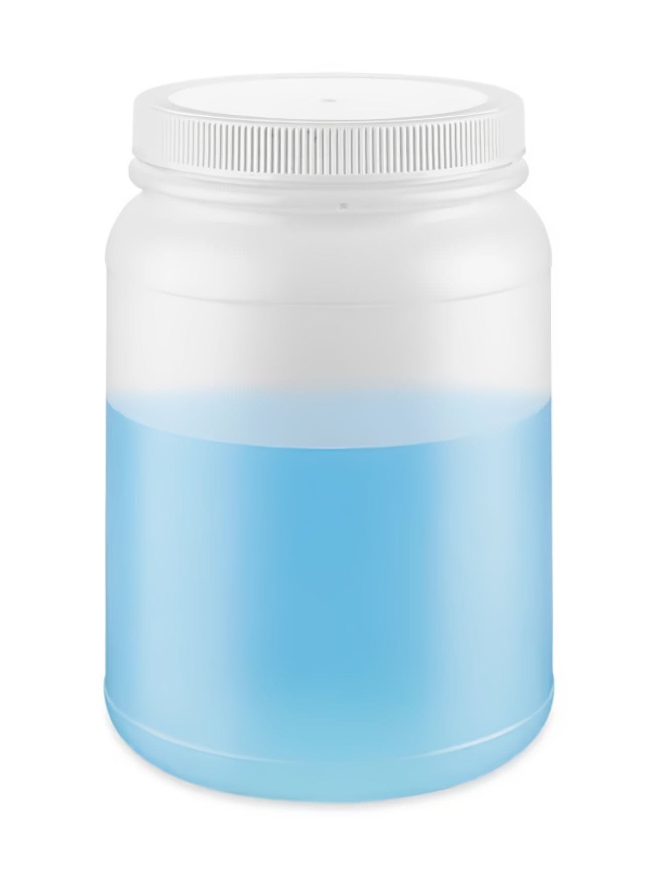 Natural Round Wide-Mouth Plastic Jars