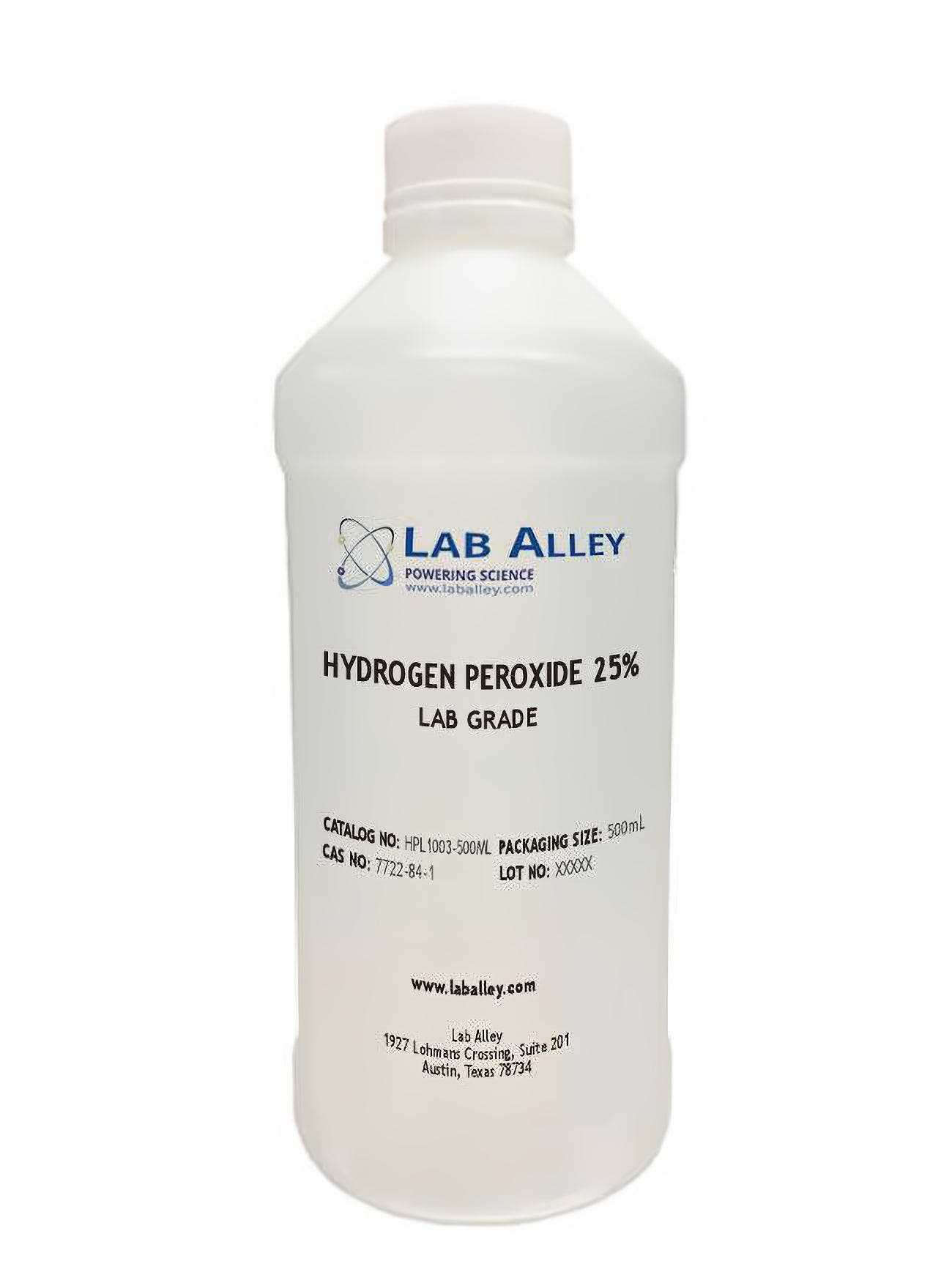 Hydrogen Peroxide 25% Solution, Lab Grade