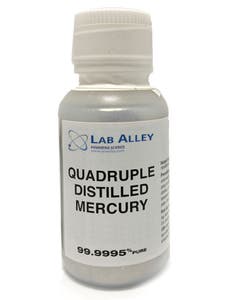 Mercury Metal Quadruple Distilled 99.9995% ACS Grade