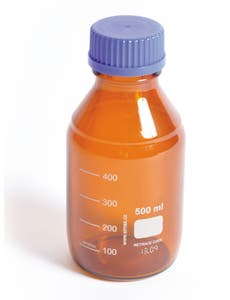 Amber Glass Media and Storage Bottles