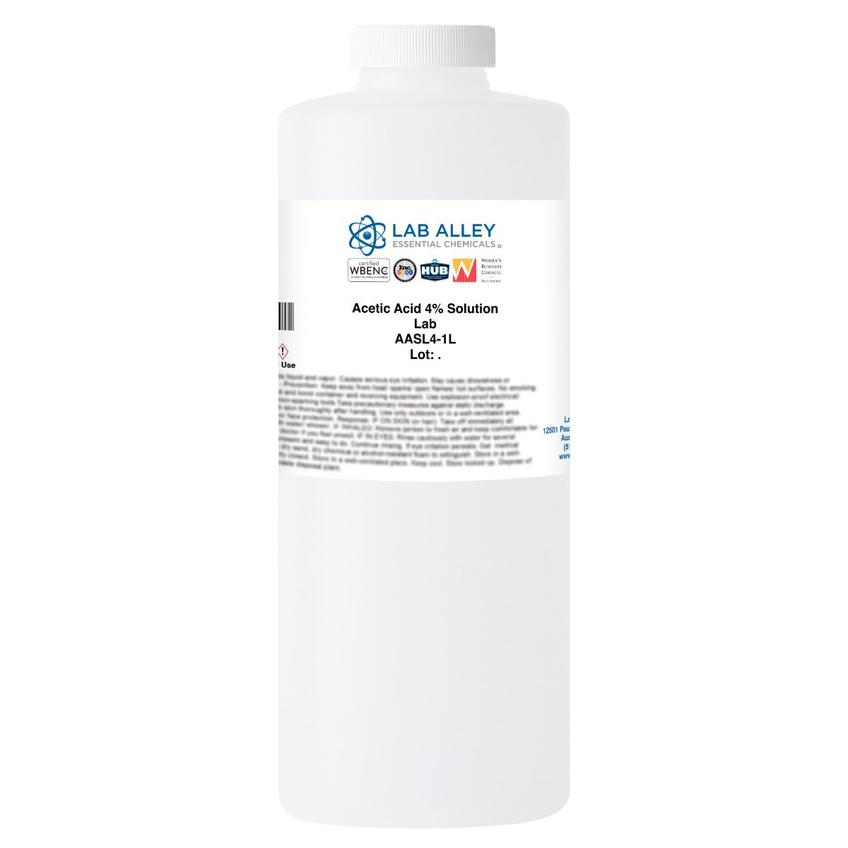 Acetic Acid 4% Solution, Lab Grade