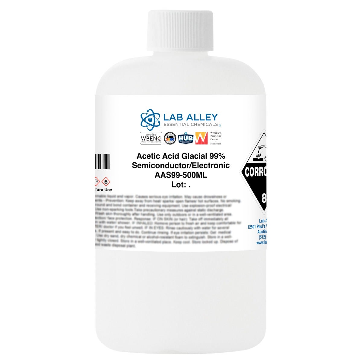 Acetic Acid Glacial 99% Semiconductor/ Electronic Grade
