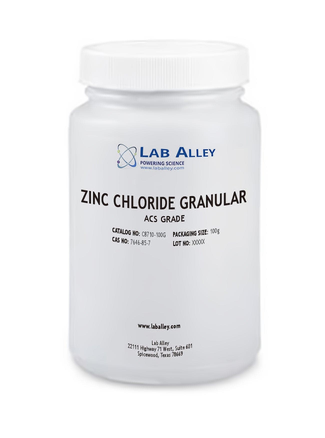 Zinc Chloride, Granular, ACS Grade | Lab Alley