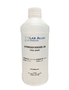 Hydrogen Peroxide 6% Solution, Food Grade, Kosher, Halal