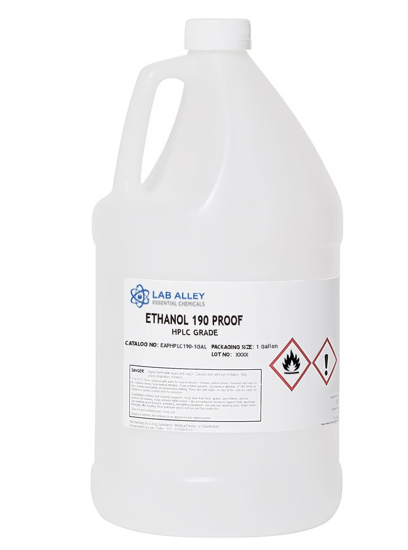 Ethanol 190 Proof (95%) Non-Denatured, Pure Alcohol, HPLC Grade