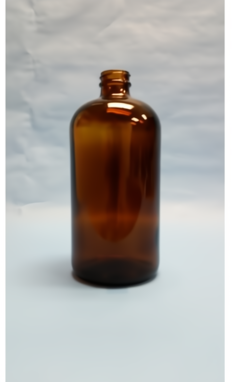 32OZ Amber Boston Round 33-400