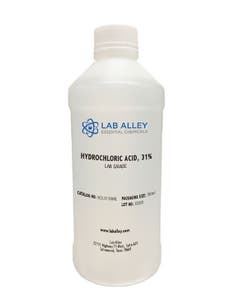 Hydrochloric Acid 31%, Lab Grade