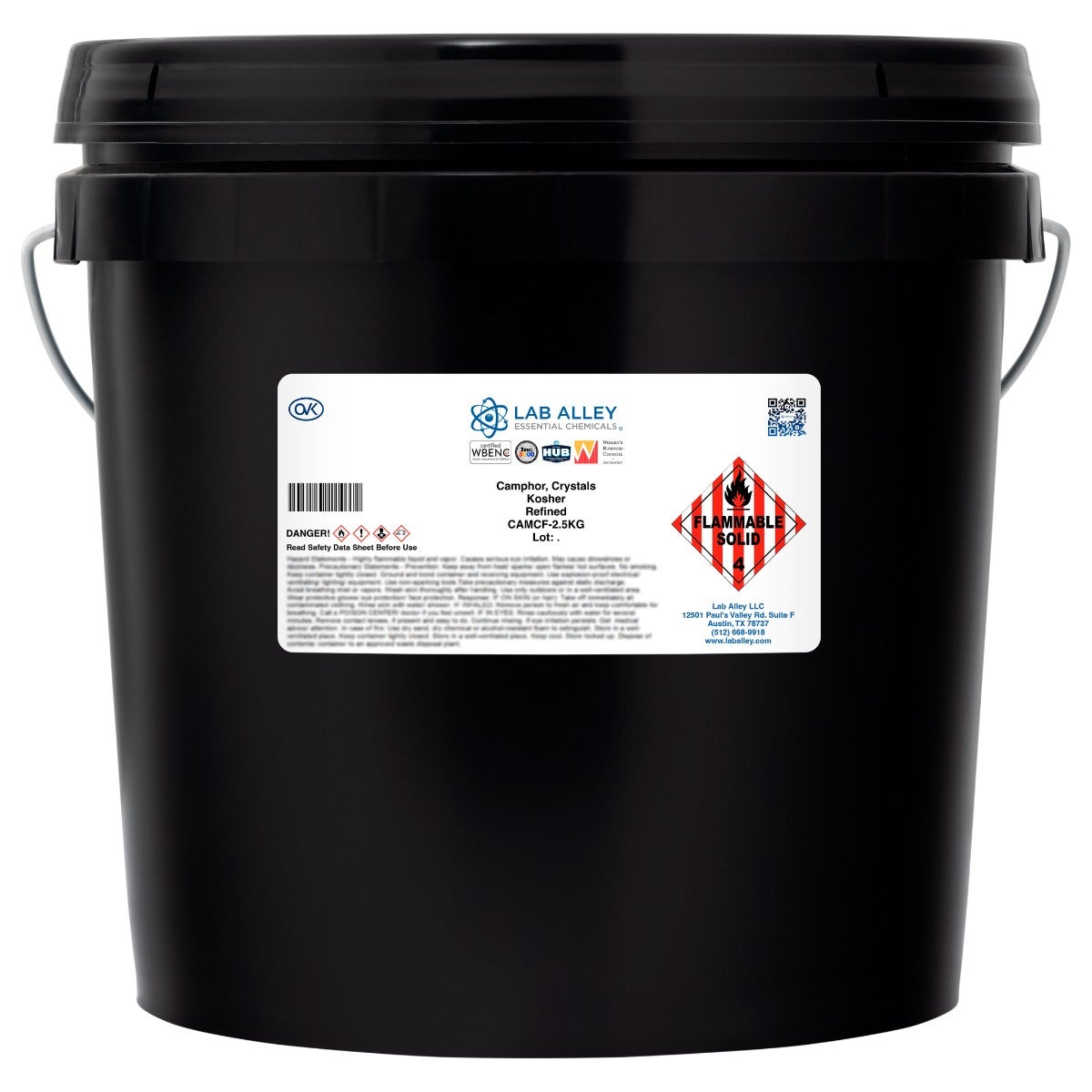Camphor, Crystals, Refined Grade, Kosher | Lab Alley
