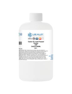 Castor Oil, Cold Pressed, USP Grade, Kosher