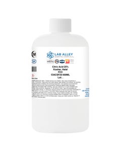 Citric Acid 25% Solution, FCC, Kosher, Halal