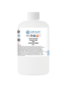 Citric Acid 25% Solution, FCC, Kosher, Halal