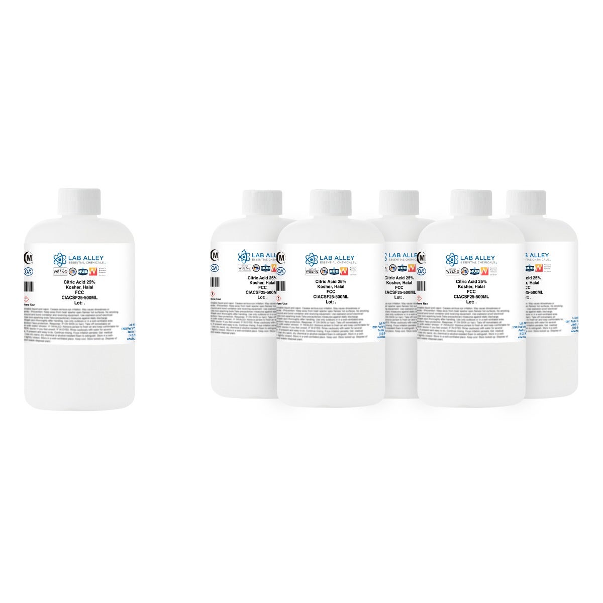 Citric Acid 25% Solution, FCC, Kosher, Halal