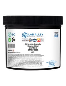 Citric Acid, Anhydrous, Granular, USP/FCC/Food Grade, Kosher, Halal