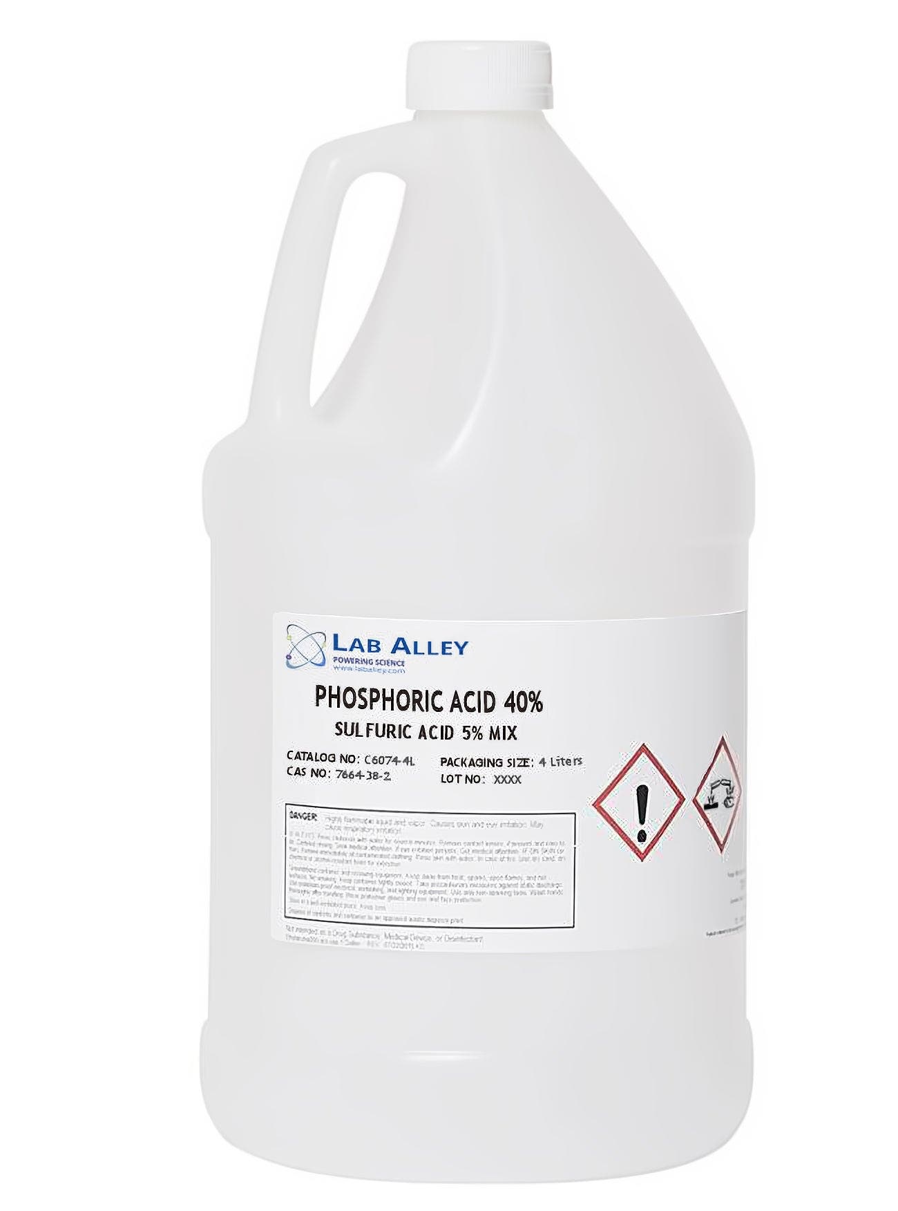Phosphoric Acid 40%/ Sulfuric Acid 5% Mix