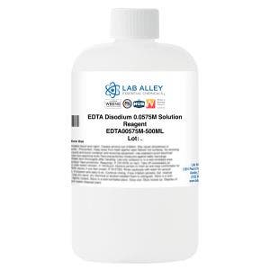 EDTA Disodium 0.0575M Solution, Reagent Grade