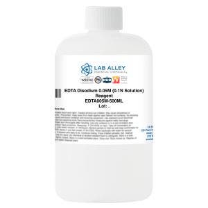 EDTA Disodium 0.05M (0.1N) Solution, Reagent Grade