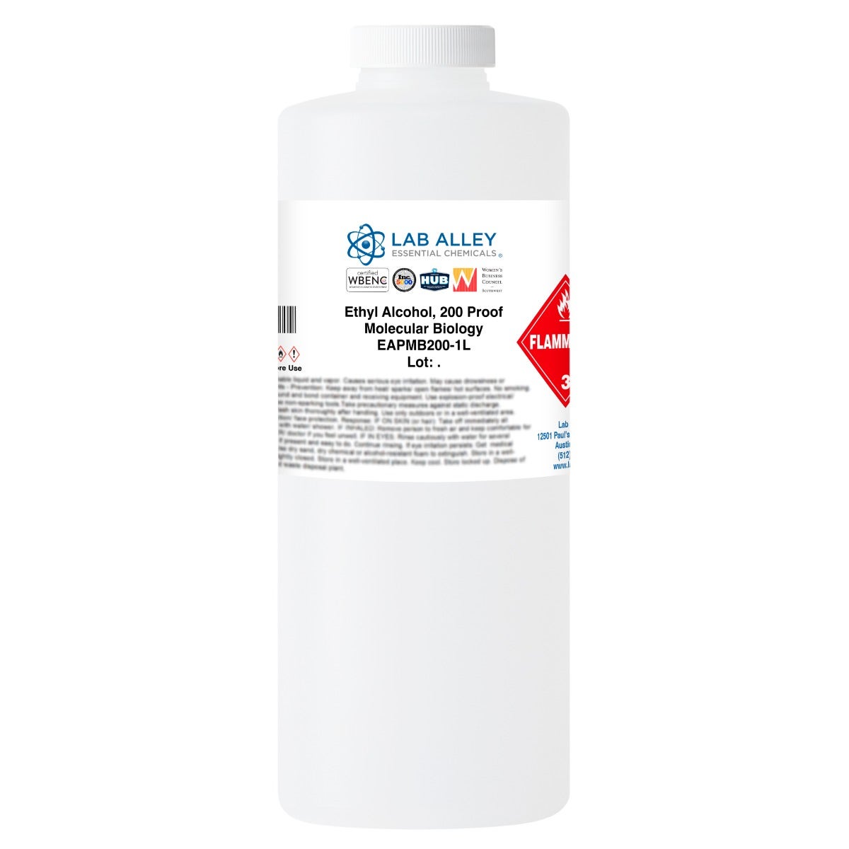 Ethanol 200 Proof (100%),  Suitable for Molecular Biology