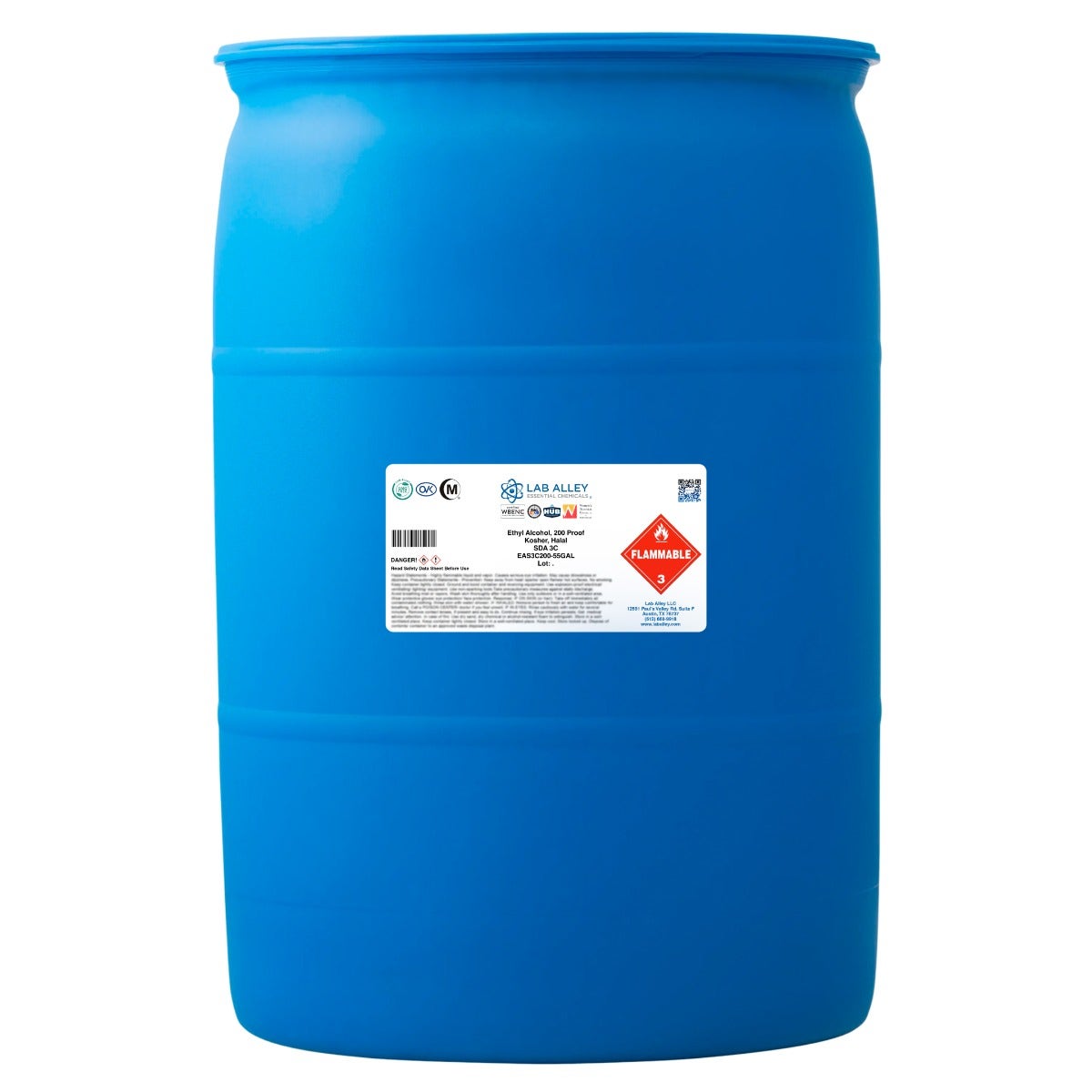 SDA 3C Ethanol 200 Proof (100%), Kosher, Halal | Lab Alley