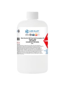 Ethanol 200 Proof w/ Eucalyptus Oil, Kosher, Halal (SDA 38B-56)