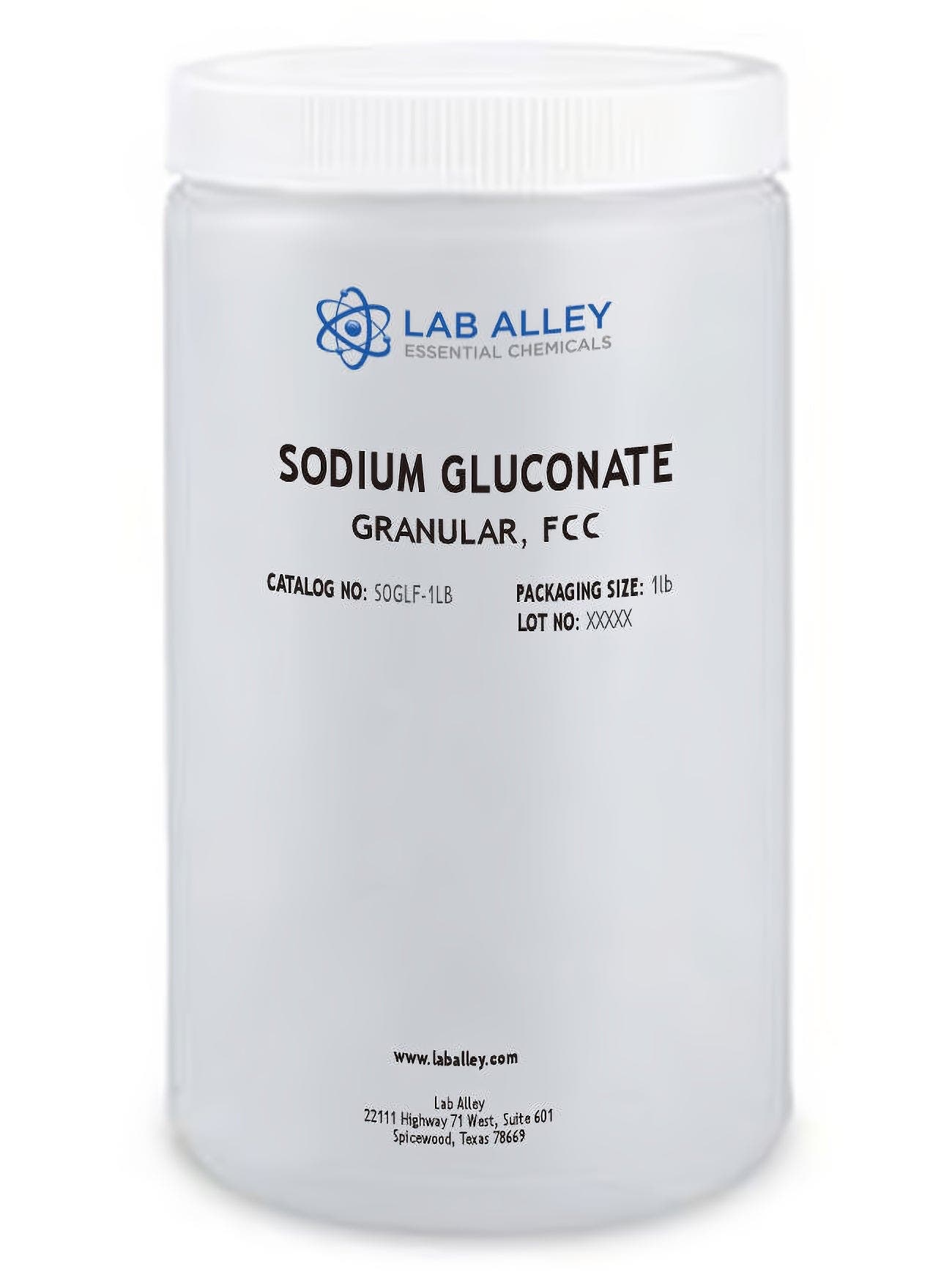 Sodium Gluconate, Granular, FCC/Food Grade, Kosher, Halal