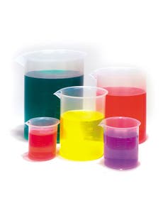 Plastic Beaker Set, PP, 5 Piece