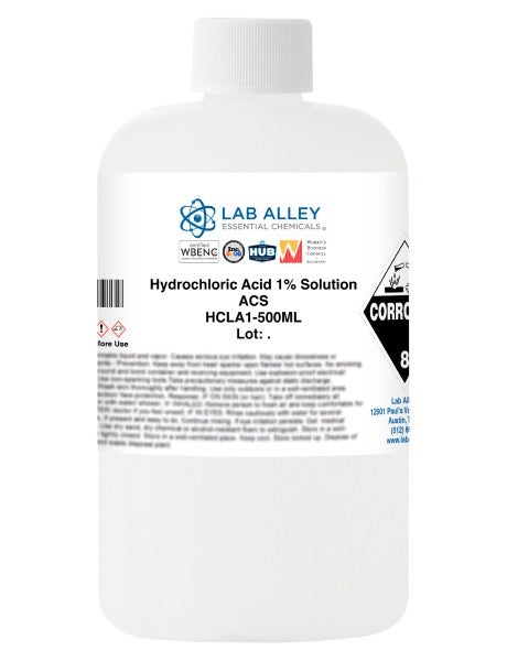 Hydrochloric Acid 1% Solution, Reagent Grade