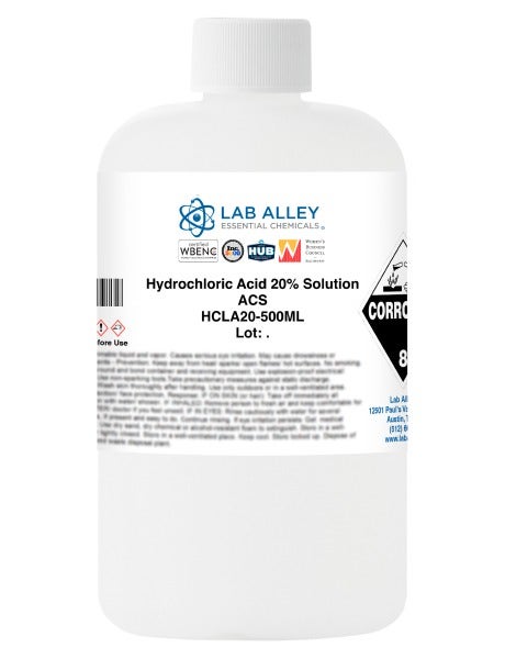 Hydrochloric Acid 20% Solution, Reagent Grade