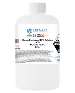 Hydrochloric Acid 20% Solution, Reagent Grade