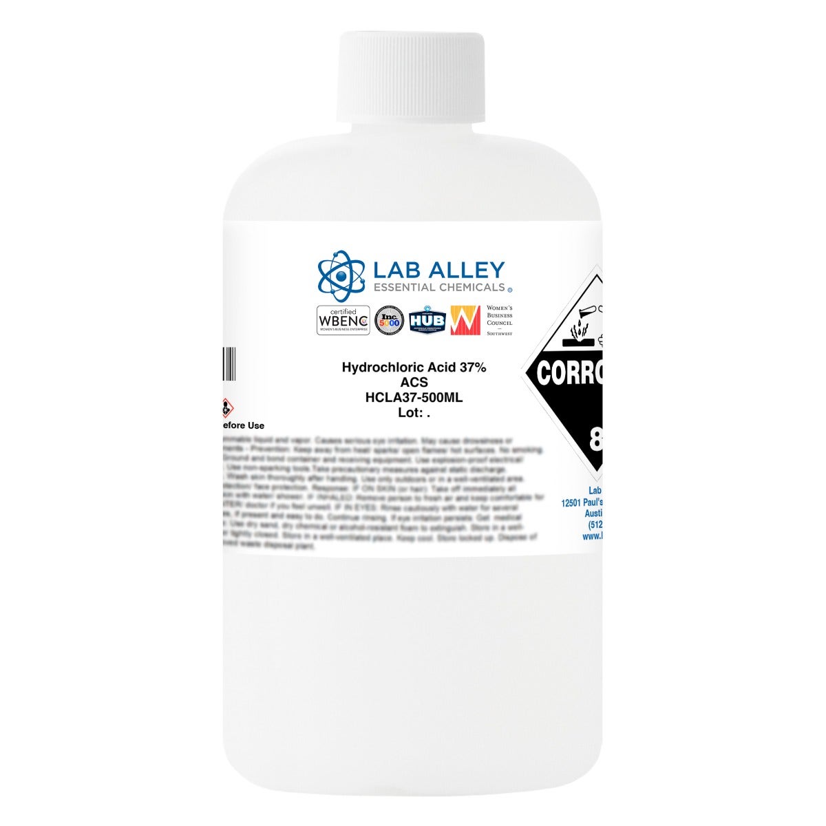 Hydrochloric Acid 37% Solution, ACS Reagent Grade