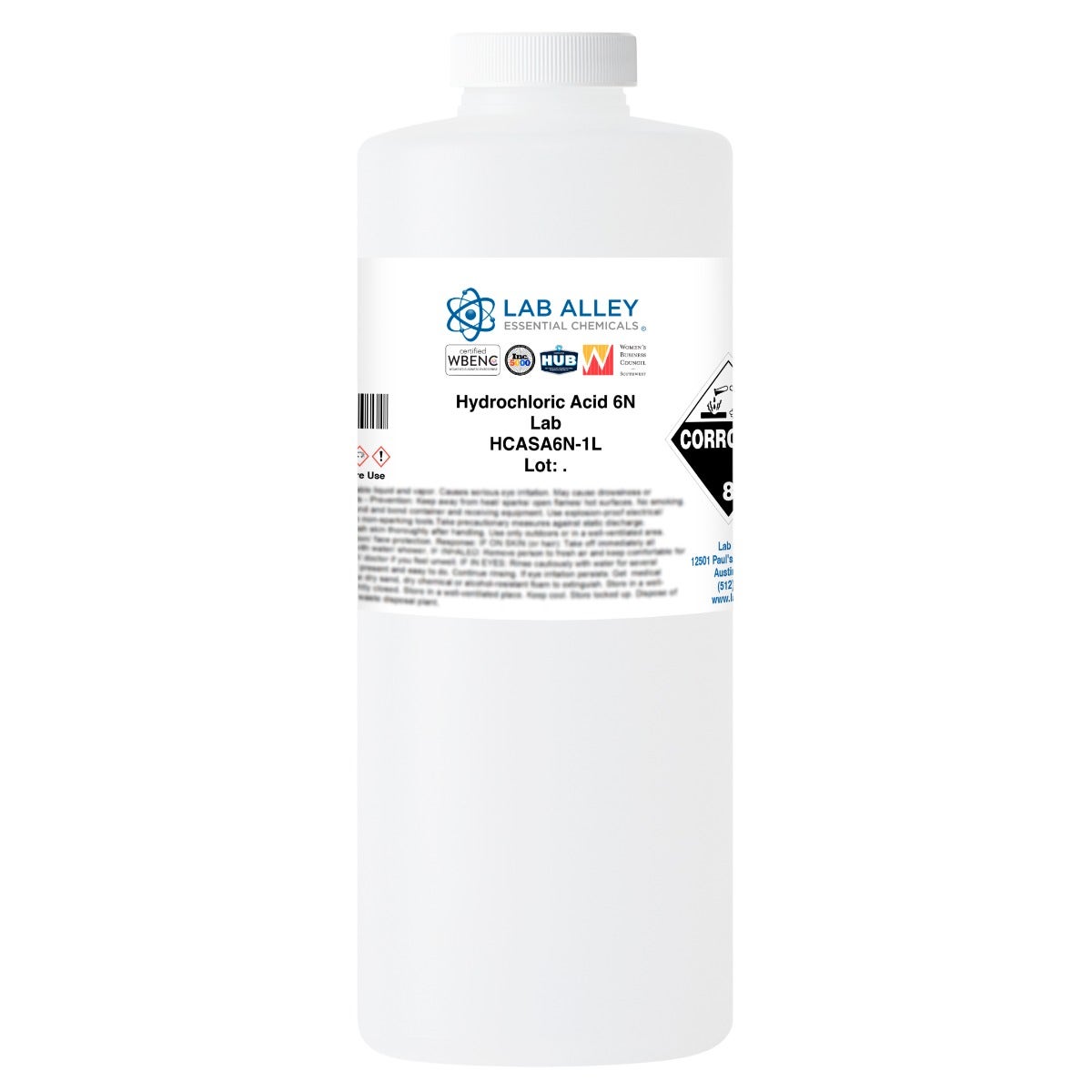 Hydrochloric Acid 6N, Lab Grade