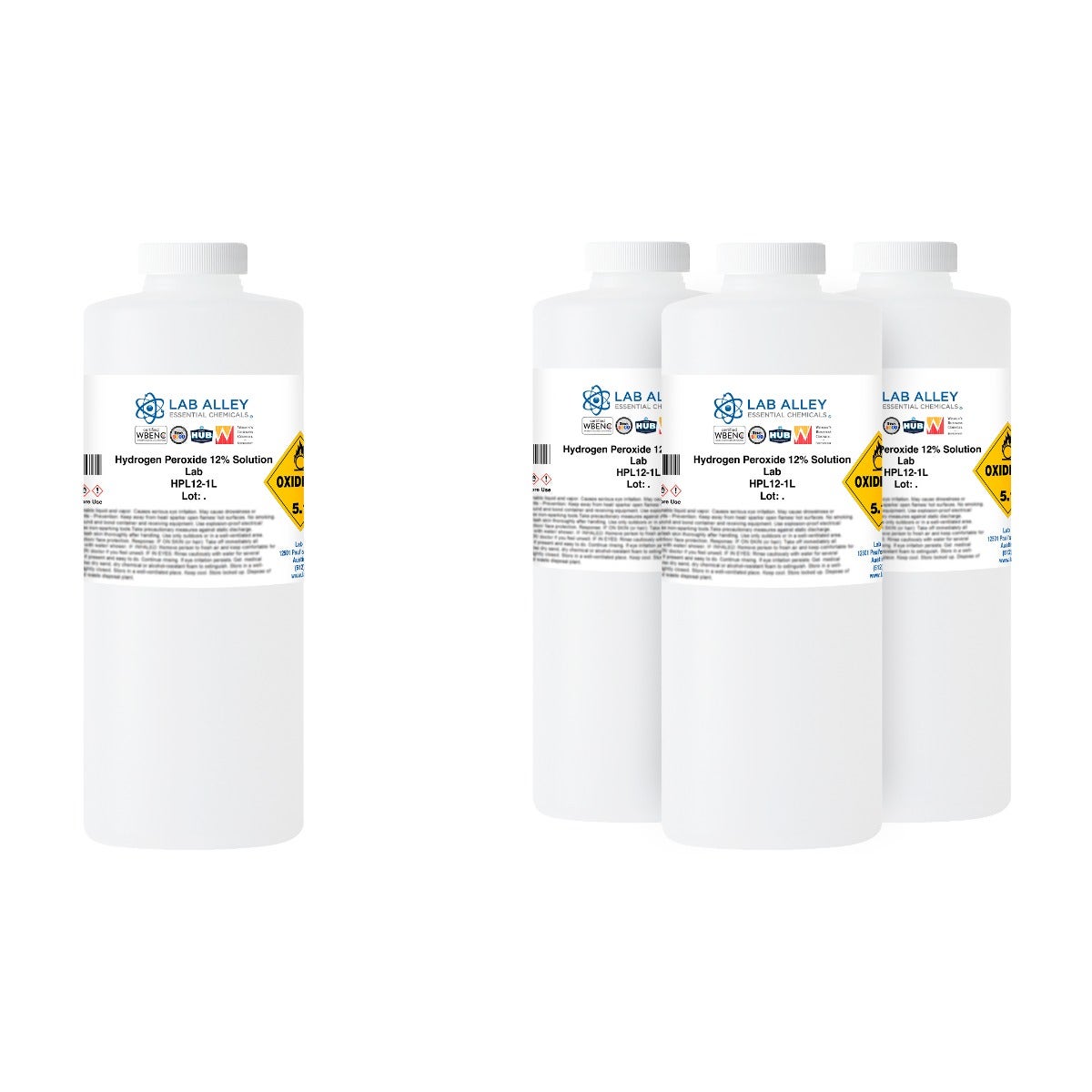 Hydrogen Peroxide 12% Solution, Lab Grade | Lab Alley