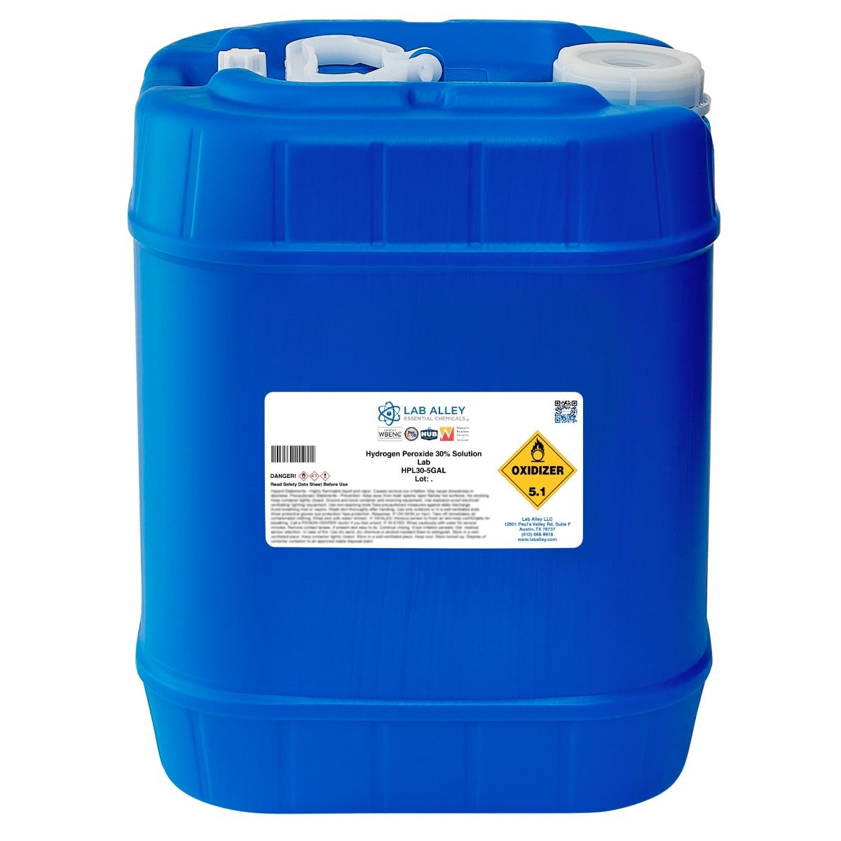 Hydrogen Peroxide 30% Solution, Lab Grade | Lab Alley