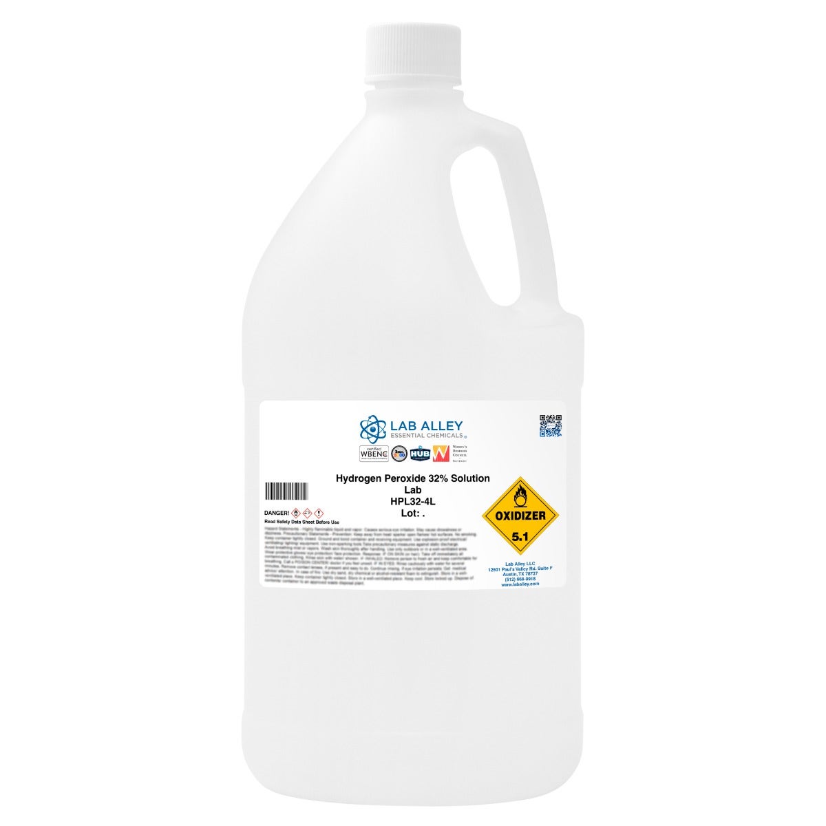 Hydrogen Peroxide 32% Solution, Lab Grade | Lab Alley