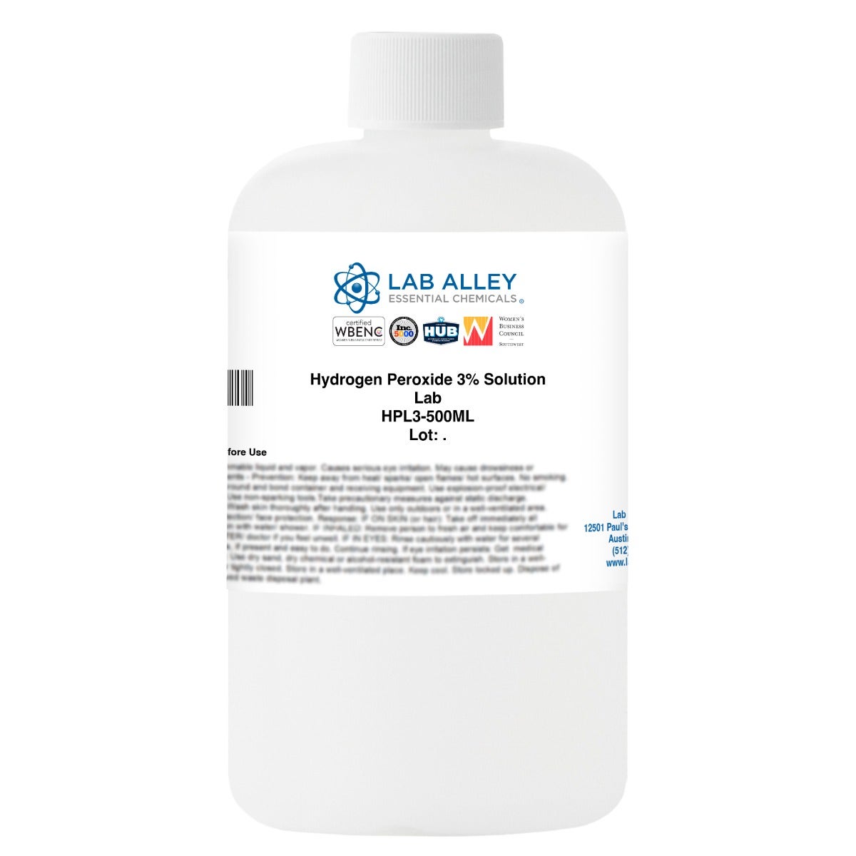 Hydrogen Peroxide 3% Solution, Lab Grade