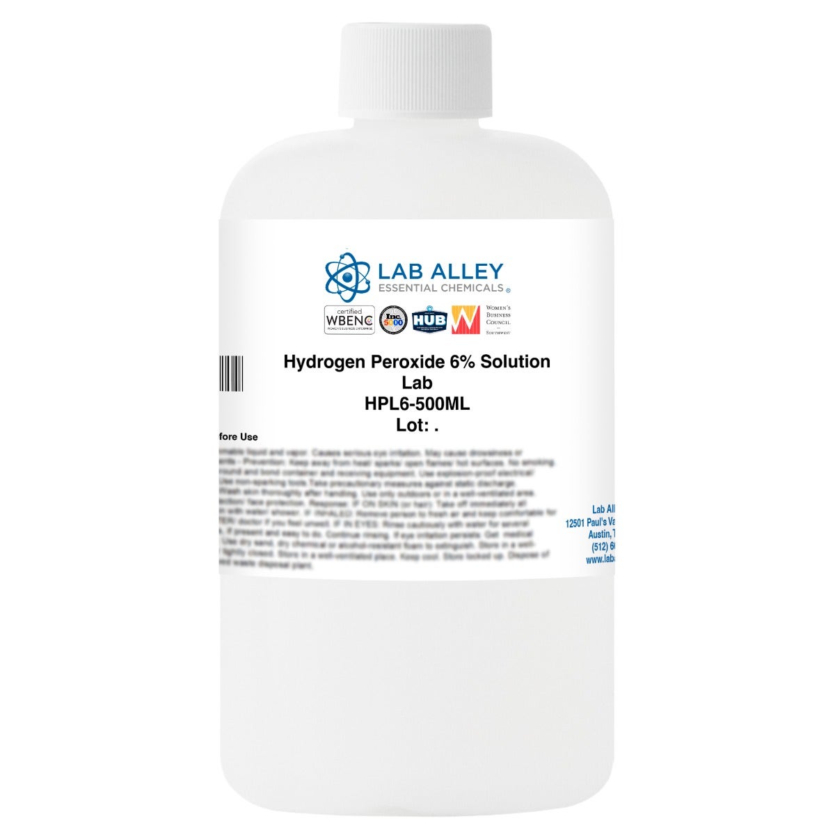 Hydrogen Peroxide 6% Solution, (Stabilized), Lab Grade