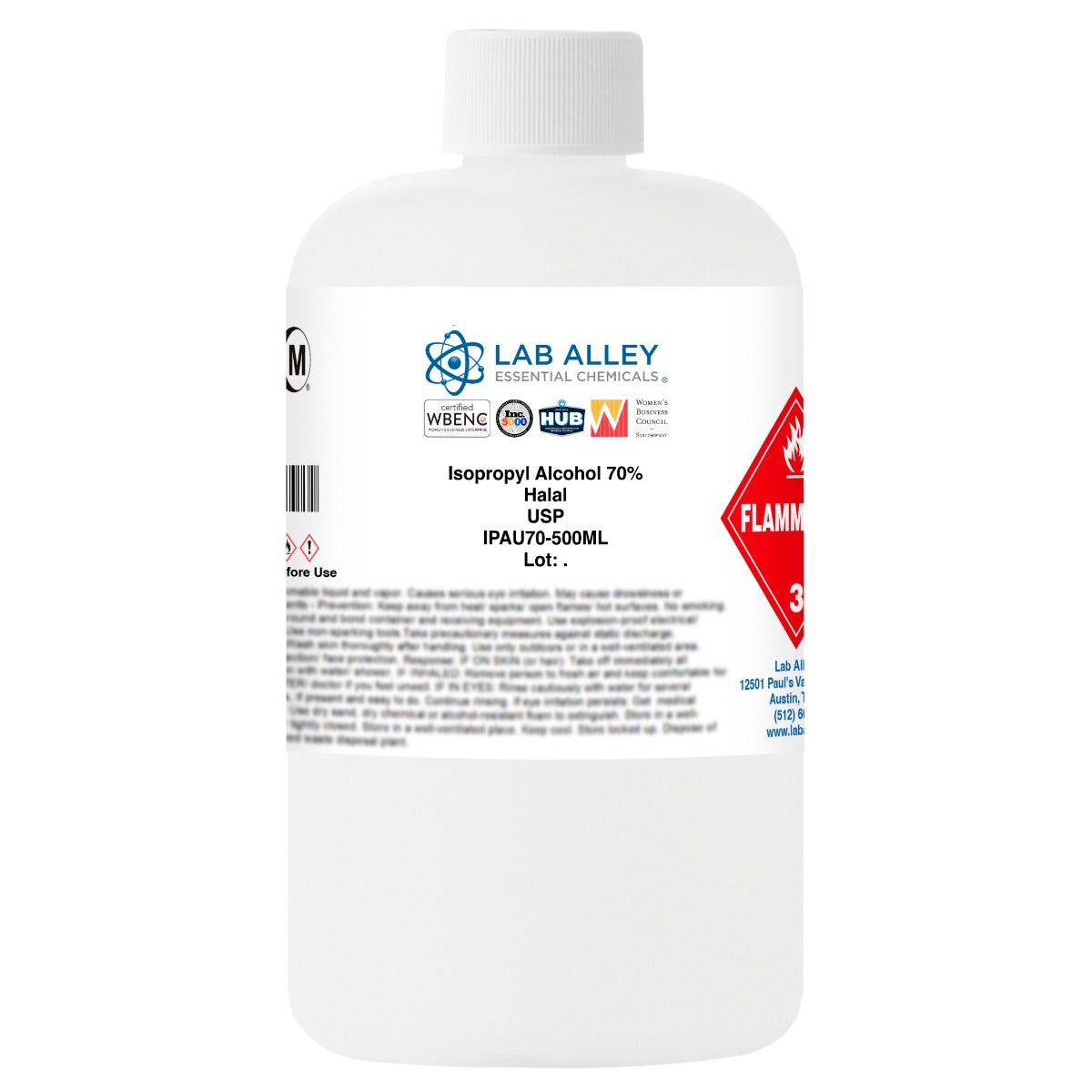 Isopropyl Alcohol 70% USP Grade, Halal