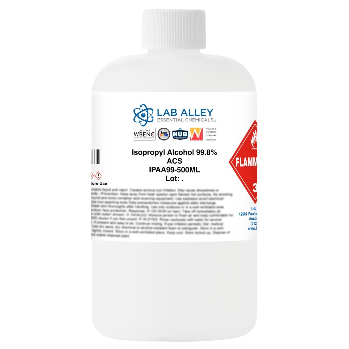 Isopropyl Alcohol 99.8% ACS Grade