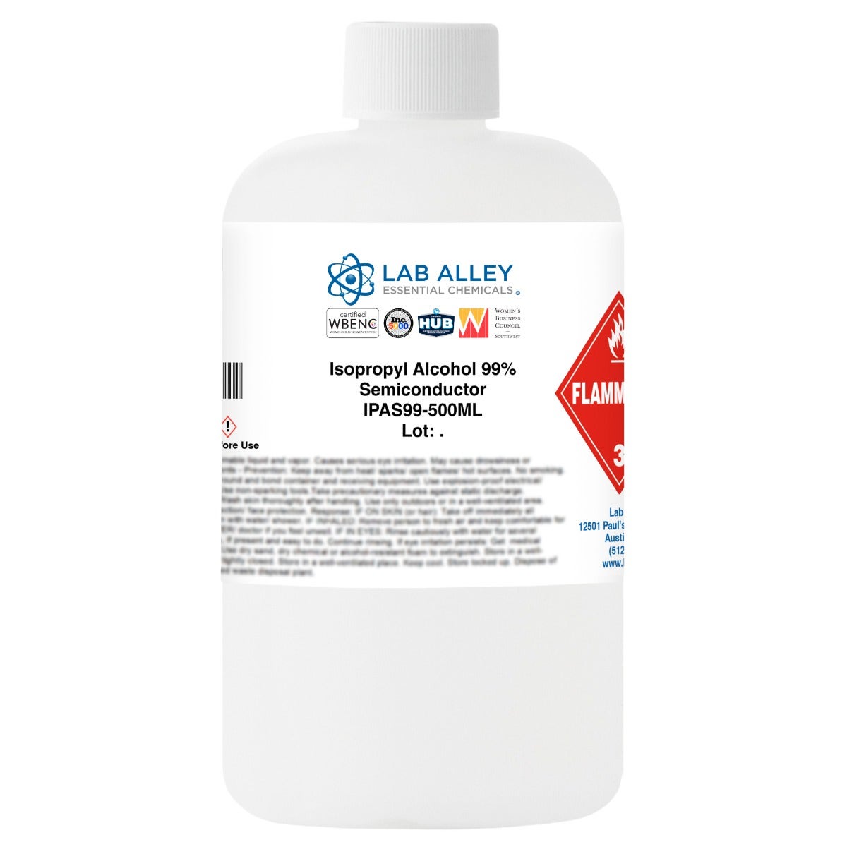 Isopropyl Alcohol, 99% Semiconductor/ Electronic Grade