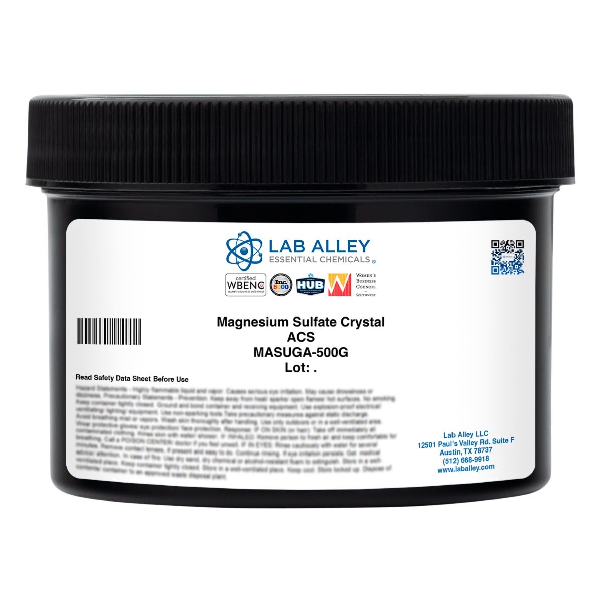 Magnesium Sulfate Crystal, ACS Grade