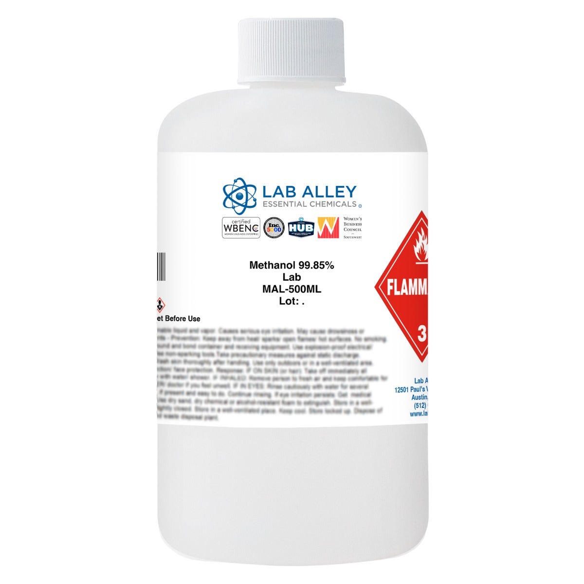 Methanol 99.85% Lab Grade