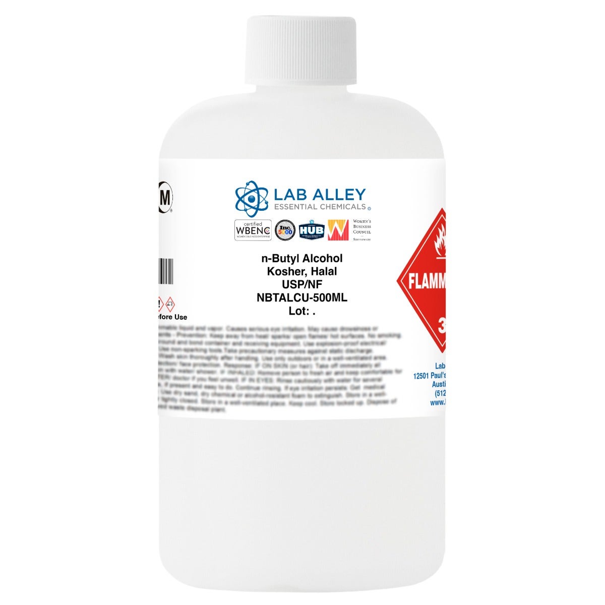 n-Butyl Alcohol, USP/NF Grade, Kosher, Halal