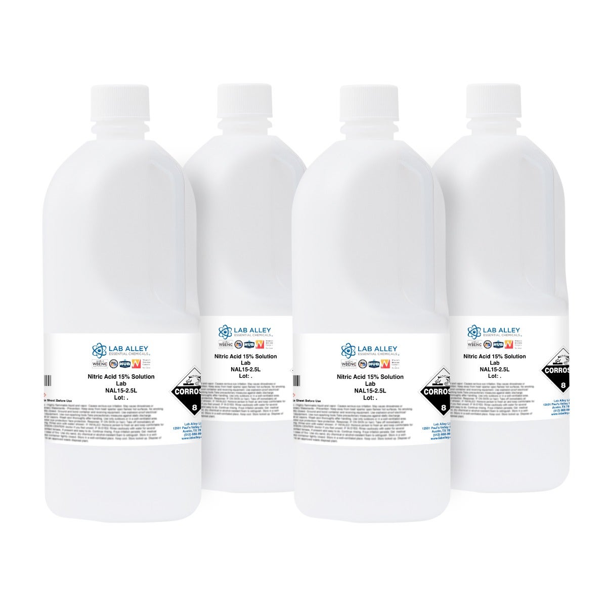 Nitric Acid 15% Solution, Lab Grade | Lab Alley