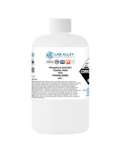Phosphoric Acid 85% Solution, Food Grade (FCC), Kosher, Halal