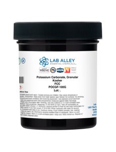 Potassium Carbonate, Granular, FCC/Food Grade, Kosher